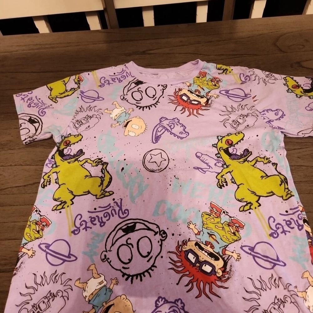 Nickelodeon Purple Cartoon Graphic Tee